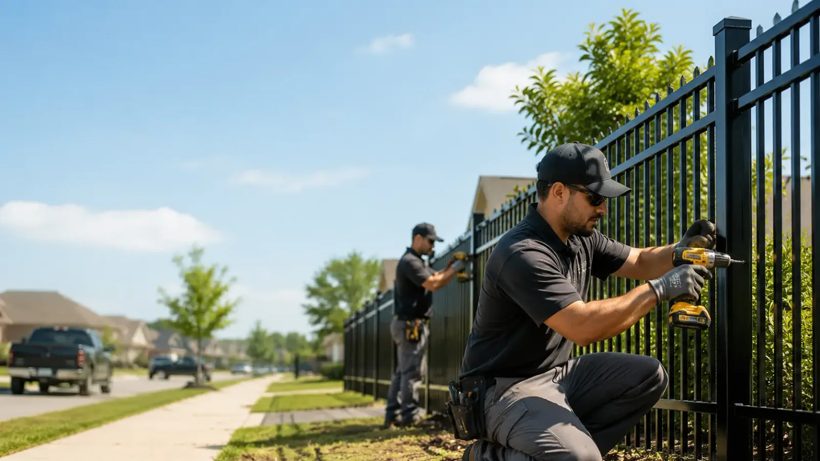 Metal Fence Installation in Bluff Springs, IL